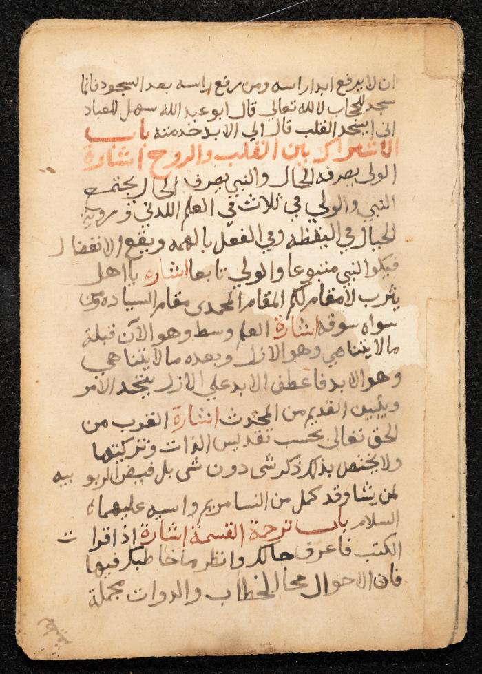 مخطوطة عن كتاب لمحيي الدين بن عربي، القرن التاسع عشر