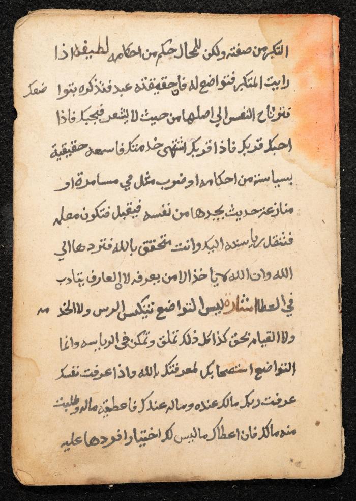 مخطوطة عن كتاب لمحيي الدين بن عربي، القرن التاسع عشر