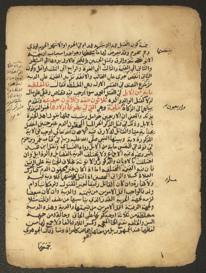 مخطوطة حول العبادات، القرن التاسع عشر