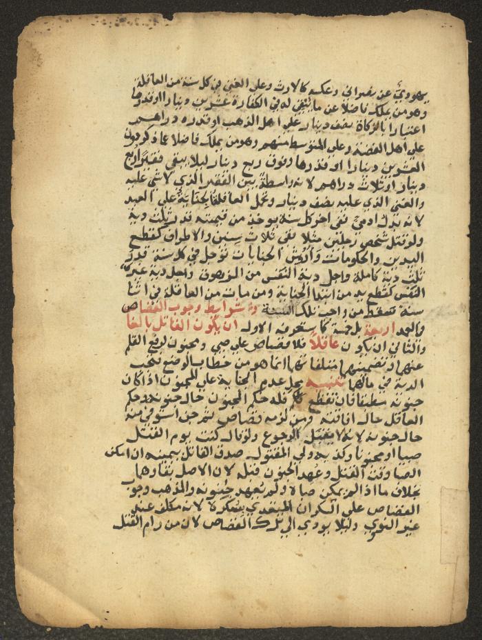 مخطوطة حول العبادات، القرن التاسع عشر