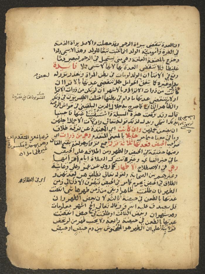 مخطوطة حول العبادات، القرن التاسع عشر