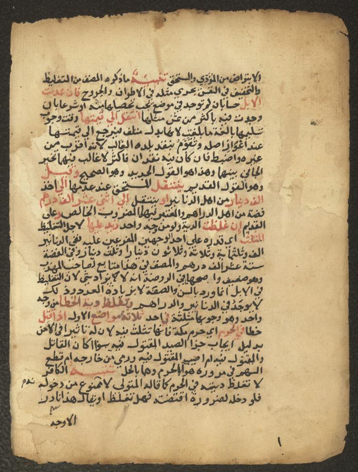 مخطوطة حول العبادات، القرن التاسع عشر