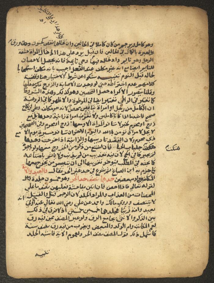 مخطوطة حول العبادات، القرن التاسع عشر