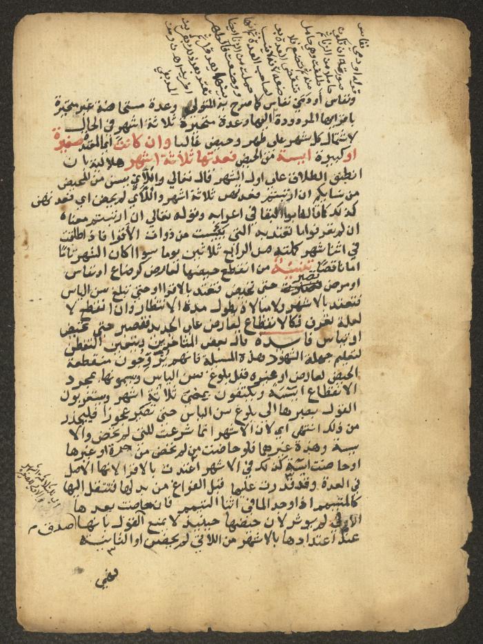مخطوطة حول العبادات، القرن التاسع عشر