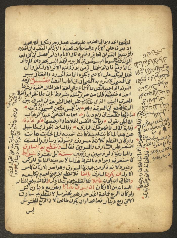 مخطوطة حول العبادات، القرن التاسع عشر