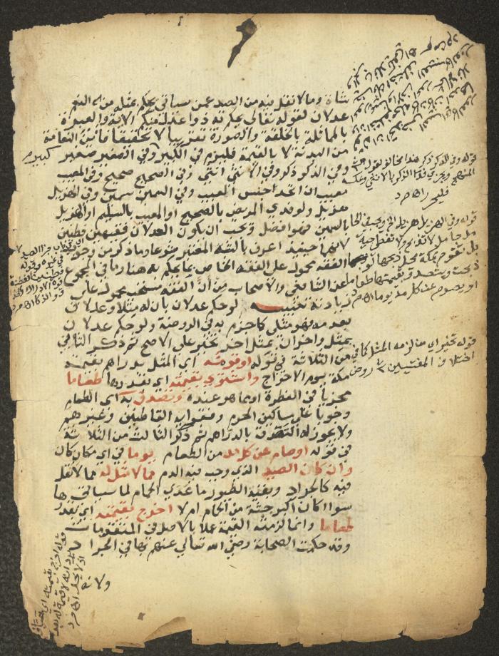 مخطوطة حول العبادات، القرن التاسع عشر