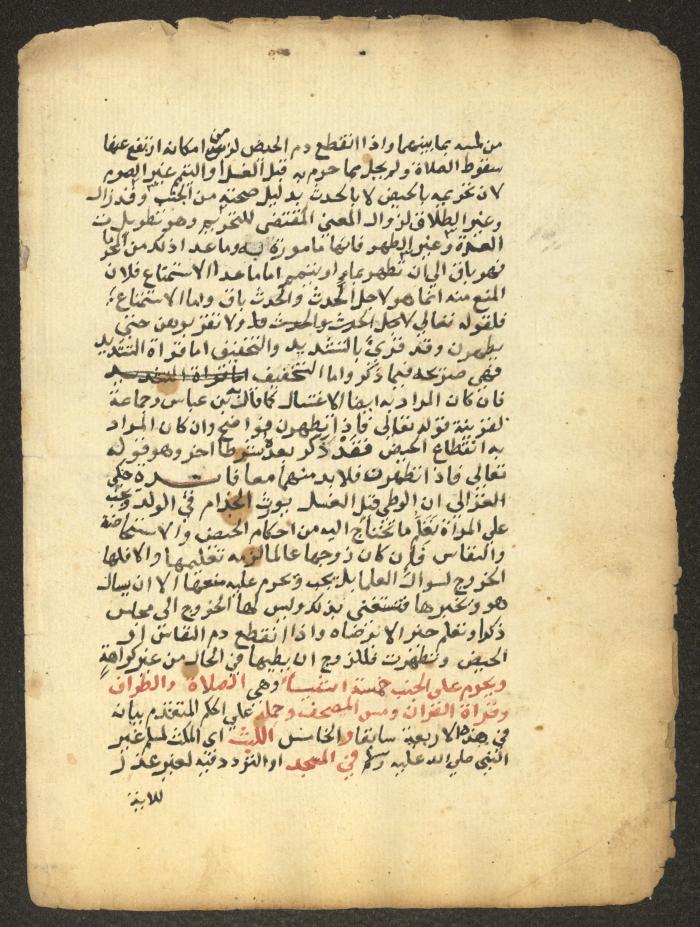 مخطوطة حول العبادات، القرن التاسع عشر