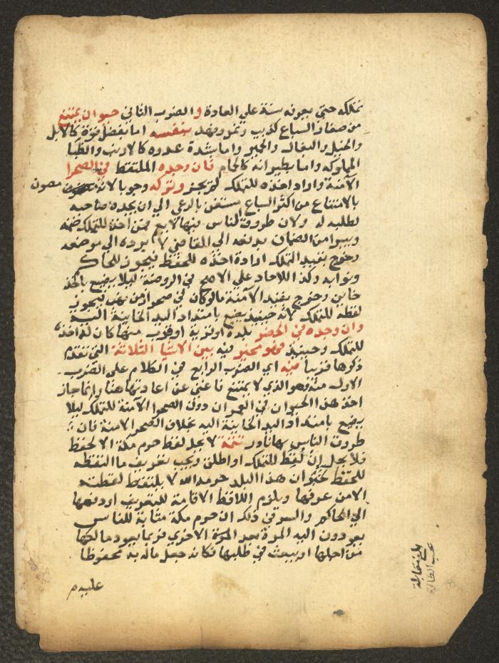 مخطوطة حول العبادات، القرن التاسع عشر
