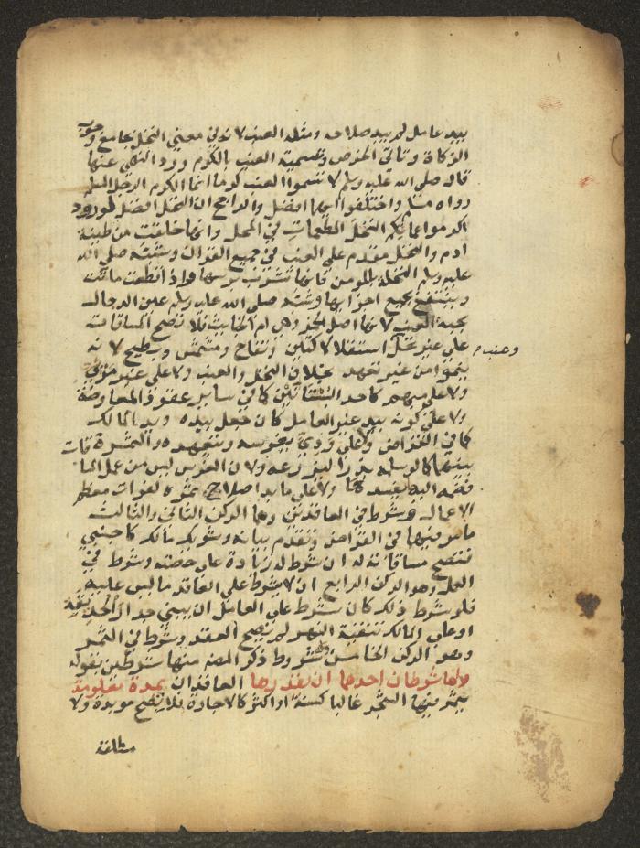 مخطوطة حول العبادات، القرن التاسع عشر