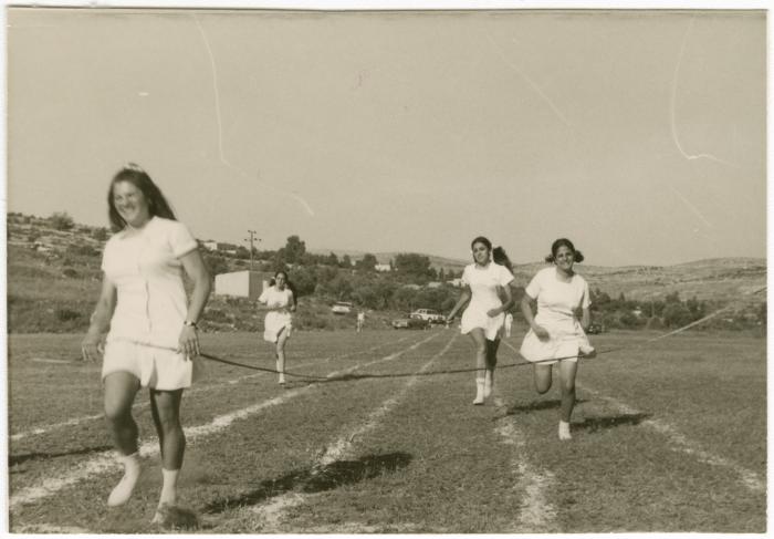 Birzeit College Students Participating in the Athletics Festival, 1972