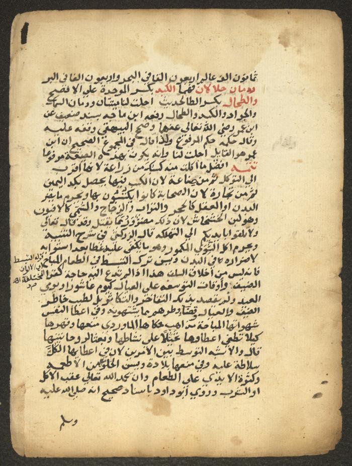 مخطوطة حول العبادات، القرن التاسع عشر
