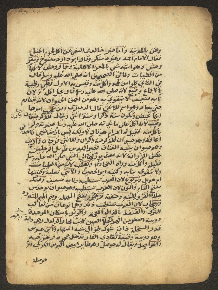 مخطوطة حول العبادات، القرن التاسع عشر