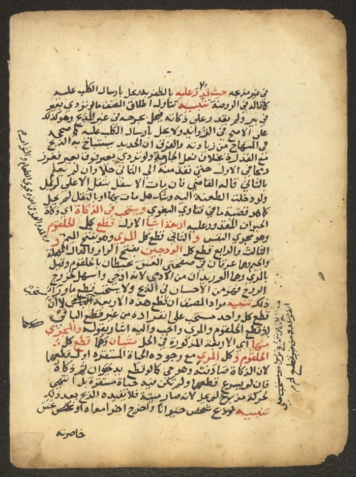 مخطوطة حول العبادات، القرن التاسع عشر