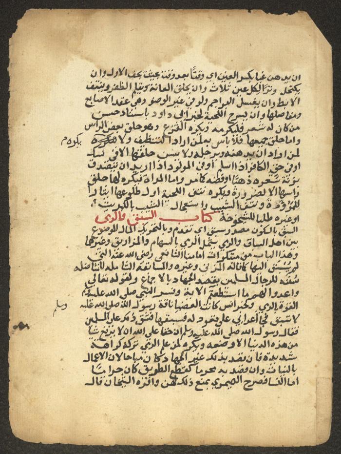 مخطوطة حول العبادات، القرن التاسع عشر