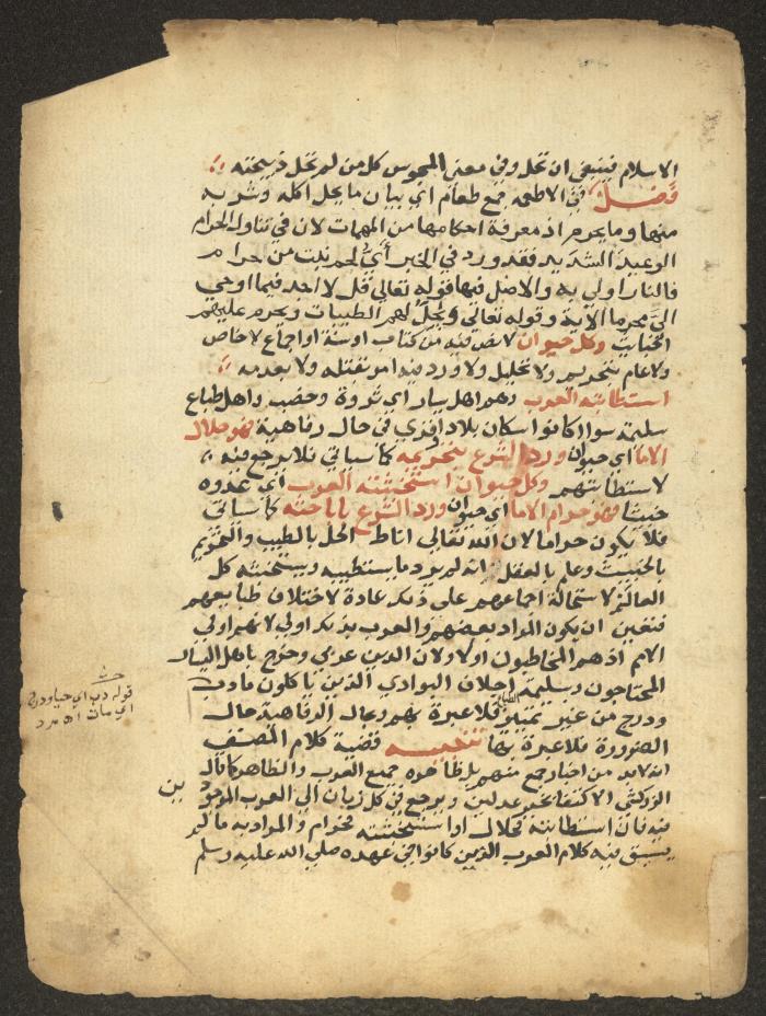 مخطوطة حول العبادات، القرن التاسع عشر