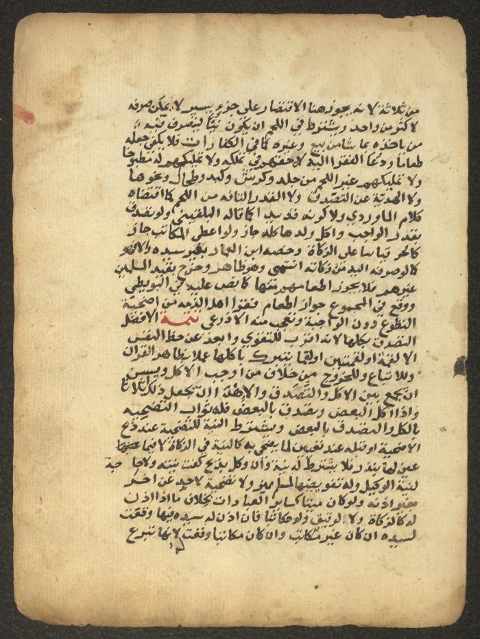 مخطوطة حول العبادات، القرن التاسع عشر