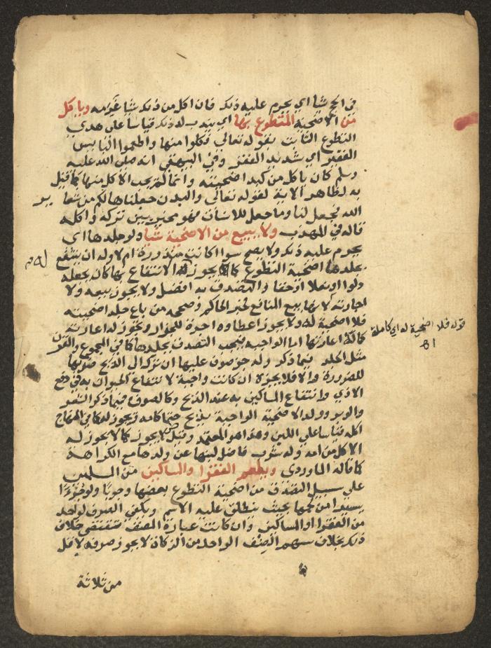 مخطوطة حول العبادات، القرن التاسع عشر