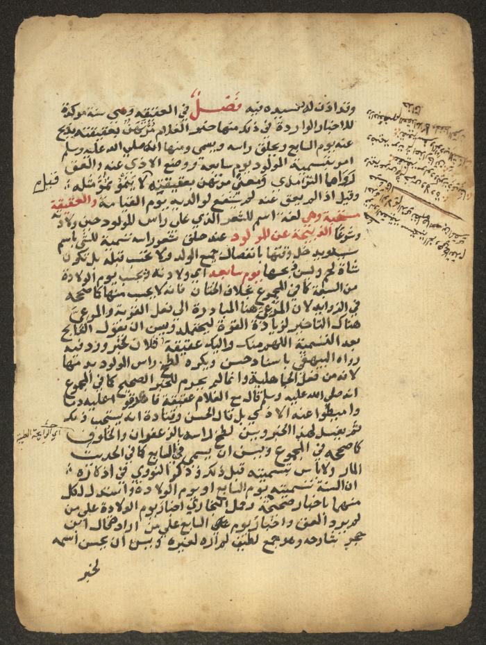 مخطوطة حول العبادات، القرن التاسع عشر