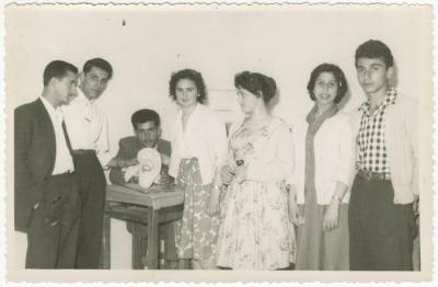 A Group of Participating Students in a Science Fair, Birzeit University, 1960 