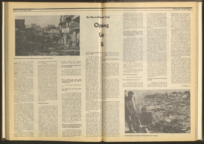 Issue 416 of al-Fajr Newspaper, 8 May 1988