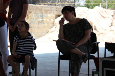 صورة من مدرسة صيفيَّة نظمتها مدرسة سيرك فلسطين في بيرزيت، 2012