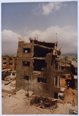 A Destroyed Building, Burj al-Barajneh Camp, 1985- 1987