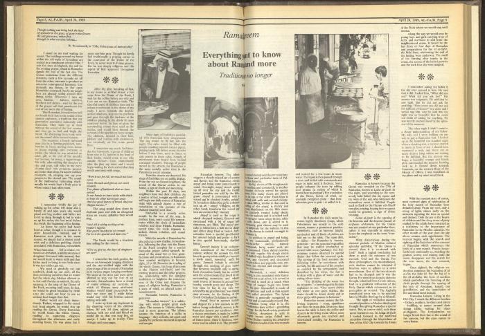 Issue 466 of al-Fajr Newspaper, 24 April 1989