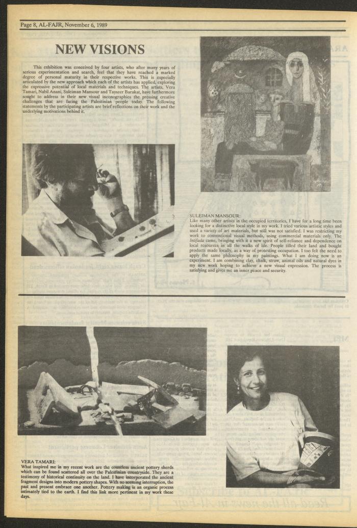 Issue 494 of al-Fajr Newspaper, 6 November 1989