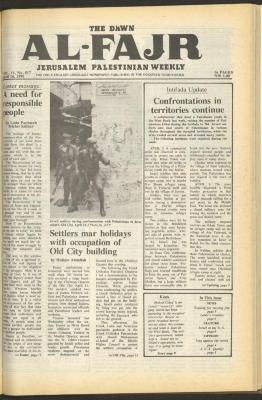 Issue 517 of al-Fajr Newspaper, 16 April 1990
