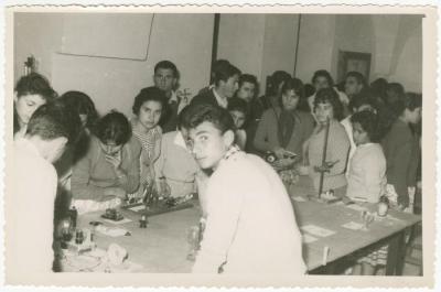 Several Birzeit College Students Participating at a Science Fair, 1960