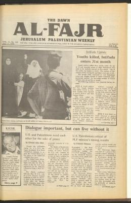 Issue 525 of al-Fajr Newspaper, 11 June 1990