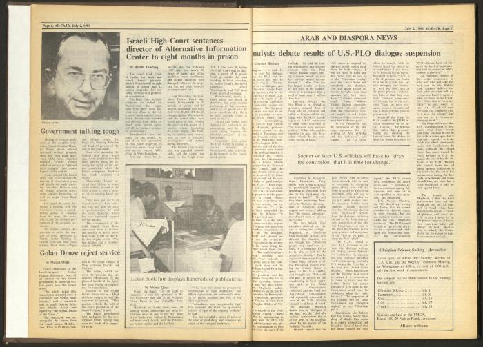 Issue 528 of al-Fajr Newspaper, 2 July 1990