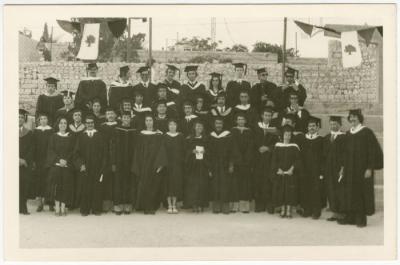  First Graduate Class from the Faculties of Science and Arts, Birzeit University, 1976