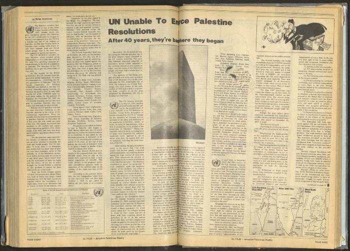 العدد 288 من جريدة الفجر، 8 تشرين الثاني 1985