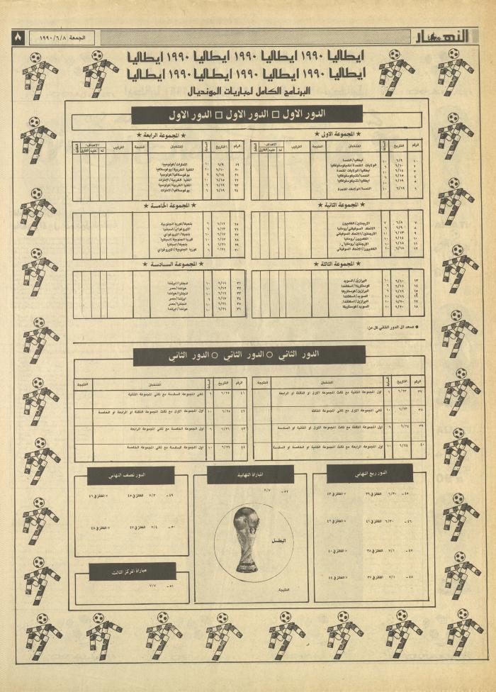 Issue 1183 of al-Nahar Newspaper, 8 June 1990
