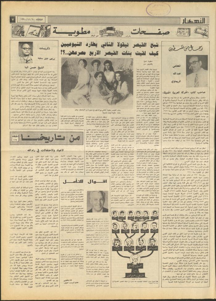 العدد 1345 من جريدة النهار، 20 تشرين الثاني 1990
