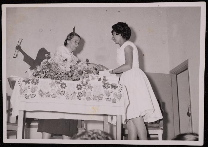 Janette Mikhael's Graduation Ceremony from Dar al-Mualimien College, 1961