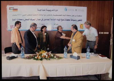 Janette Mikhael at a Training Course Opening, 2006