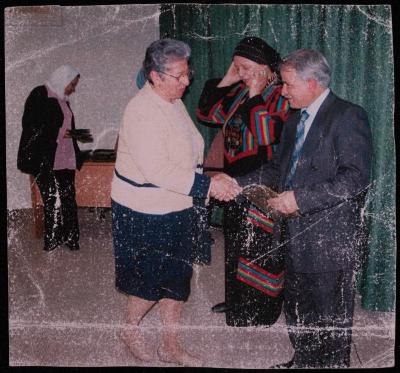 Janette Mikhael at an Award Ceremony at the Ministry of Education, 2004