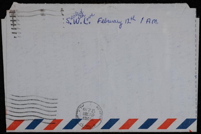 A Letter Sent to Walid Fahoum from a Friend, 12 February 1969