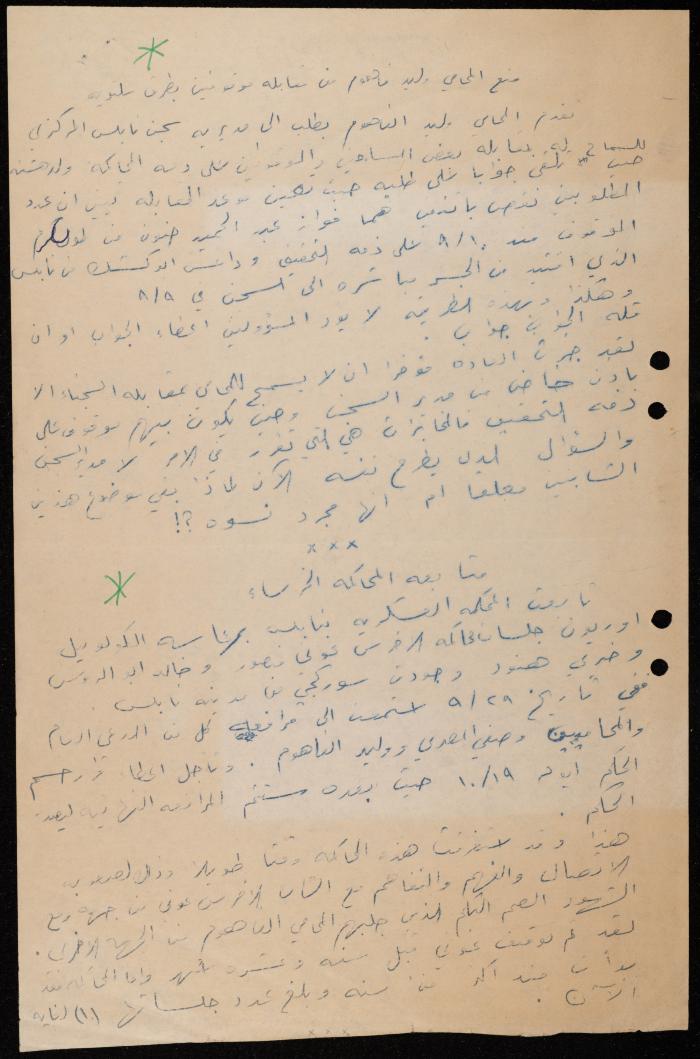 ملف عن النصوص الممنوعة في الصحف، الناصرة، 1975
