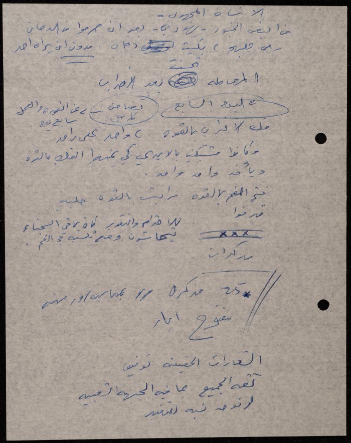 ملف عن النصوص الممنوعة في الصحف، الناصرة، 1975
