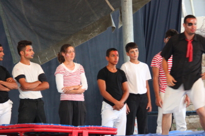 صورة من مدرسة صيفيَّة نظمتها مدرسة سيرك فلسطين في بيرزيت، 2012