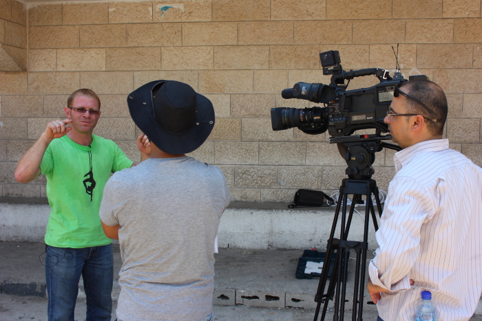 صورة من مدرسة صيفيَّة نظمتها مدرسة سيرك فلسطين في بيرزيت، 2012