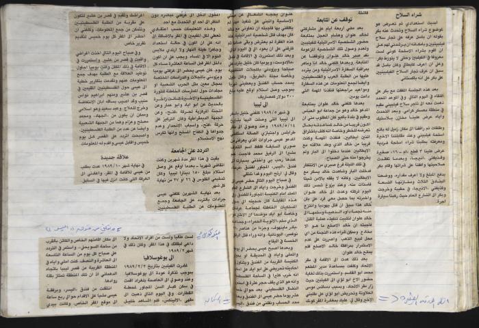 A Prison Log Belonging to Anwar Jaradat