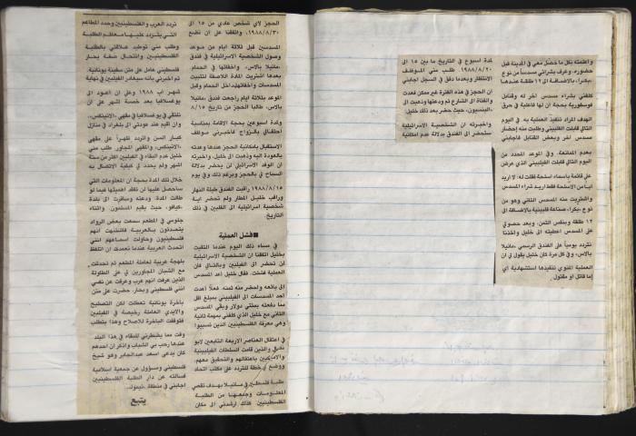 A Prison Log Belonging to Anwar Jaradat