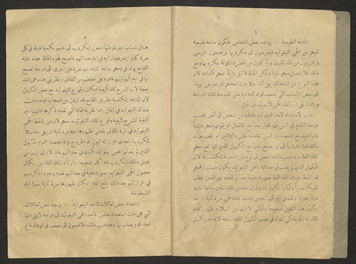The 8th Issue of al-Sehha Magazine, Beirut, the Early 20th Century