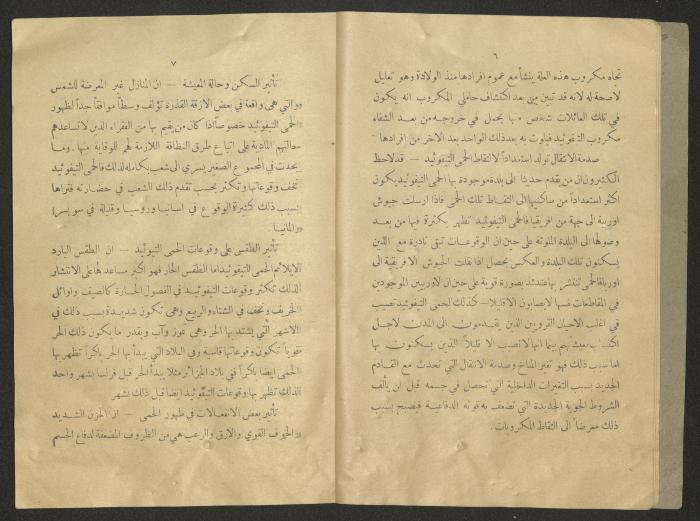The 8th Issue of al-Sehha Magazine, Beirut, the Early 20th Century