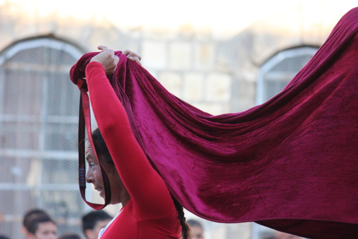 صورة من مدرسة صيفيَّة نظمتها مدرسة سيرك فلسطين في بيرزيت، 2012