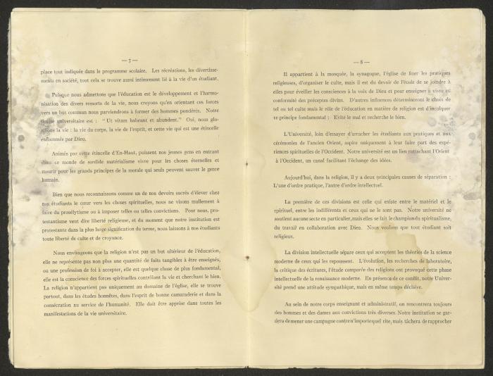Inauguration Speech by Bayard Dodge, Beirut, 28 June 1923